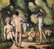 Paul Cezanne were five men and Bath oil